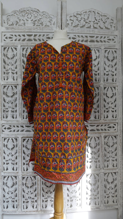 Burnt Orange Winter Khaadi Tunic - UK 12 / EU 38 - Used