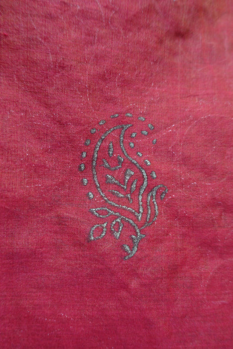Rust And Green Cotton Blend Unstitched Suit - New