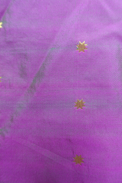 2 Tone Purple With Star Embroidered Vintage Unstitched - New