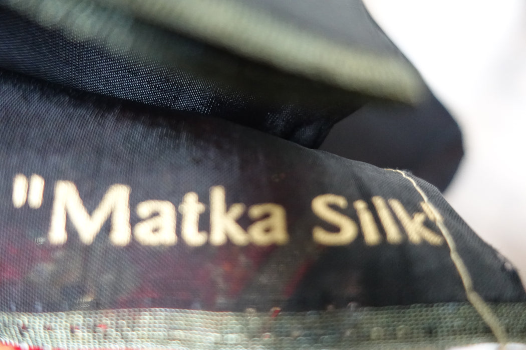 Black Matka Silk Unstitched - New