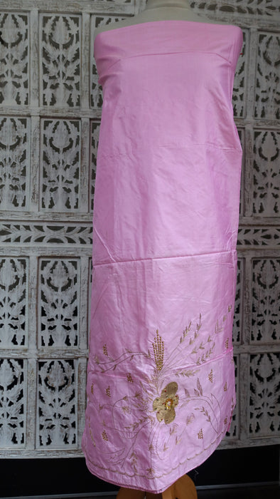 Pale Pink Pure Silk Vintage Suit - New