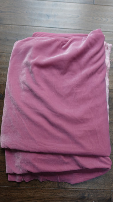 Soft Pink Viscose Velvet Fabric