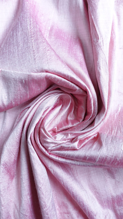 Pale Pink Vintage Pure Raw Silk - New