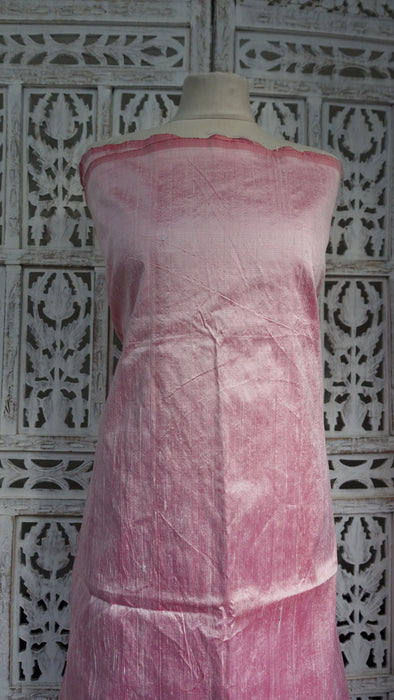 Pale Pink Vintage Pure Raw Silk - New