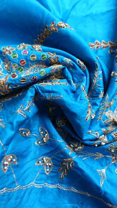 Blue Vintage Silk Suit - New