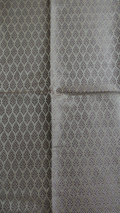 Gold Woven Satin Silk Fabric - New