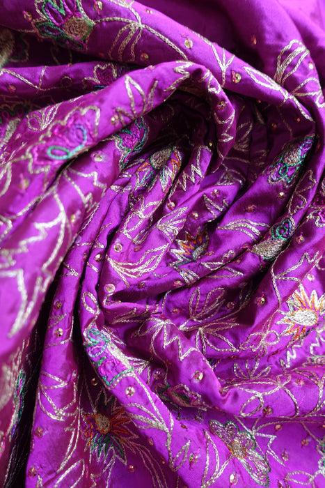 Blue And Magenta Vintage Unstitched Suit - New