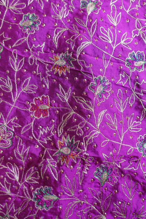 Blue And Magenta Vintage Unstitched Suit - New