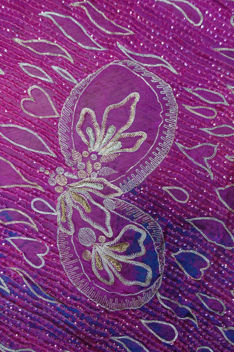 Hot Pink Silk Vintage Unstitched Suit - New