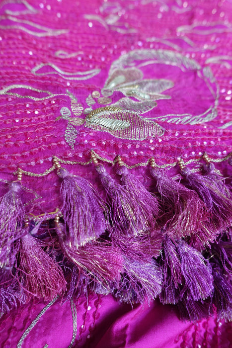 Hot Pink Silk Vintage Unstitched Suit - New