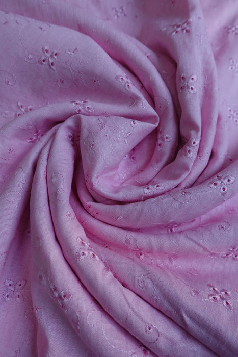 Pink Linen Blend Fabric - New