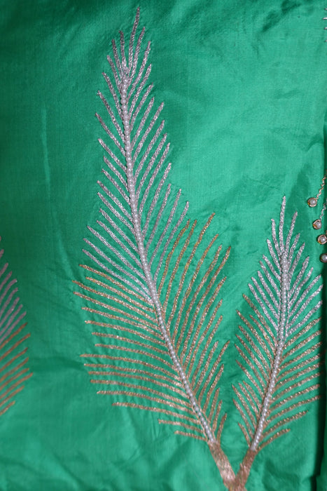 Light Mint Green Pure Silk Suit With Matching Dupatta - New
