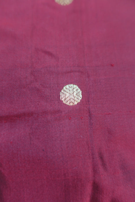 Maroon Vintage Pure Silk Fabric