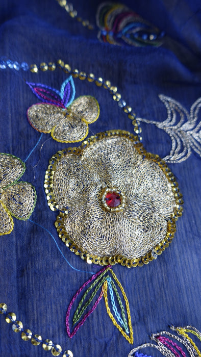 Dark Blue Vintage Unstitched Suit - New