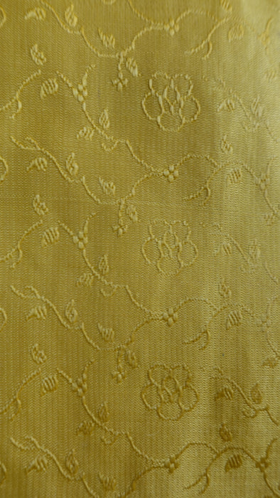 Yellow Banarsi Brocade Vintage Unstitiched Suit - New