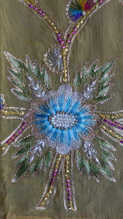 Vintage Yellow Silk Unstitched Suit - New