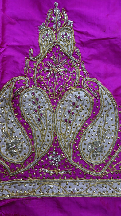 Hot Pink Vintage Wedding Silk Suit - New