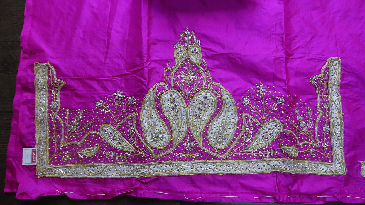 Hot Pink Vintage Wedding Silk Suit - New