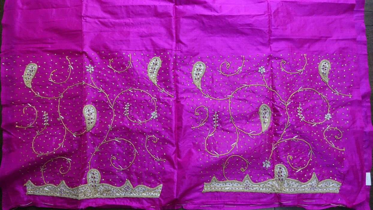 Hot Pink Vintage Wedding Silk Suit - New