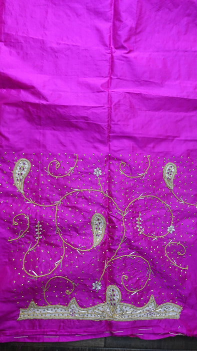 Hot Pink Vintage Wedding Silk Suit - New