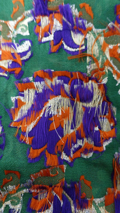 Green Crepe Silk Unstitched Suit