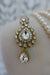 Pearl & Diamante Necklace Tikka Set - New Ready - Indian Suit Company