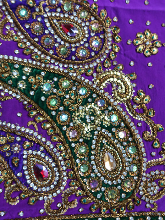 Purple Silk Kameez Front - Reclaimed