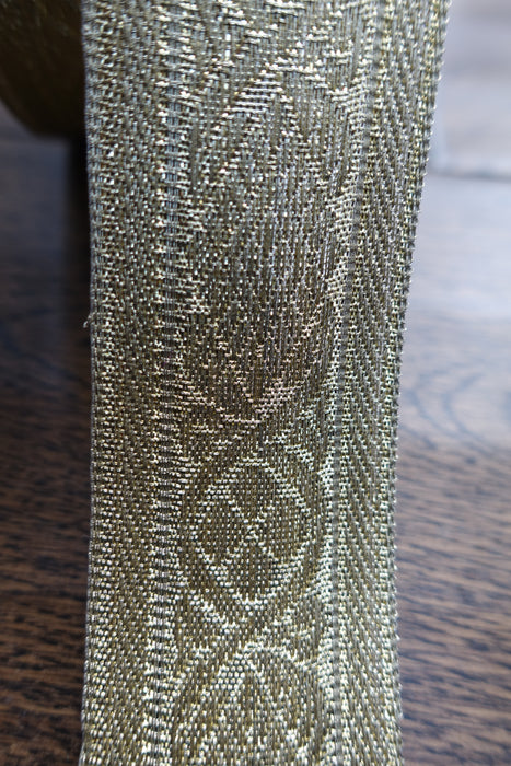 Light Gold Textured Braid Trim - 4.6 Metres - Reclaimed