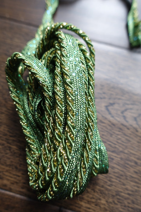 Green Twisted Cord Sew In Braid - 4 Metres