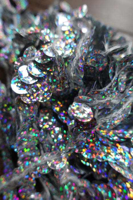 Silver Mirror Effect Sparkle Trim - 7.5 Metres