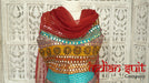 Multi Coloured Silk Churidaar Suit - UK 4 / EU 30 - Preloved - Indian Suit Company