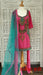 Pink Brocade Layered Churidaar Kameez - UK 14 / EU 40 - New - Indian Suit Company