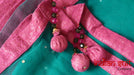 Pink Brocade Layered Churidaar Kameez - UK 14 / EU 40 - New - Indian Suit Company
