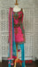 Pink Brocade & Bright Blue Churidaar Suit - UK 10 / EU 36 - New - Indian Suit Company