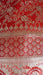 Red Banarsi Silk Long Potli Bag With Rectangular Bead Trim - Indian Suit Company