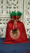 Red Silk Potli Bag With Green Silk Lining - Indian Suit Company