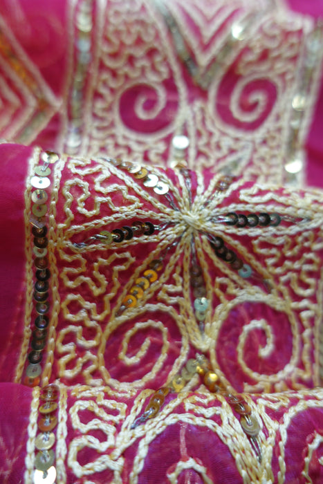 Red Vintage Wedding Sari - New
