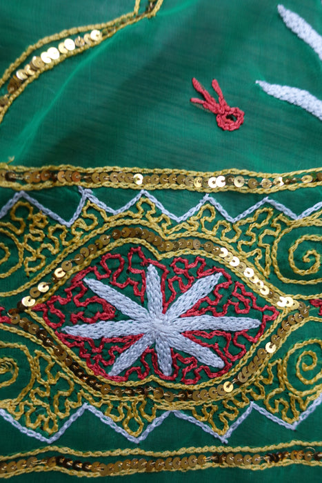 Emerald Green Vintage Sari - New