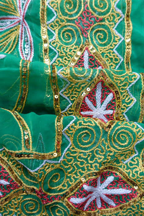 Emerald Green Vintage Sari - New