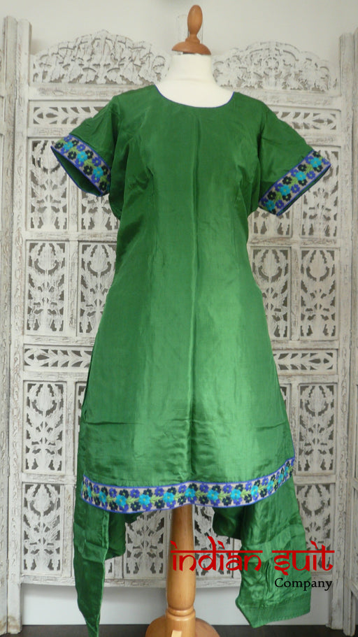 Green & Stone Salwar Kameez UK 20 / EU 46 - Preloved - Indian Suit Company