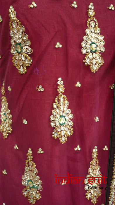 Plum Salwar Kameez UK 10 / EU 36 - Preloved - Indian Suit Company