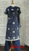 Navy Blue Silk Blend Salwar Kameez UK 10 / EU 36 - Preloved - Indian Suit Company
