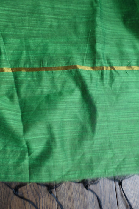 Yellow & Green Cotton Silk Trouser Suit - UK 14 / EU 40 - Preloved - Indian Suit Company