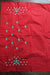 Red Silk Effect Fabric For Sari Blouse / Choli  - New - Indian Suit Company