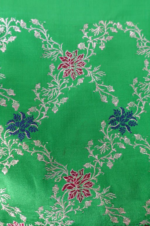 Green Sateen Silk Vintage Tote Bag - New - Indian Suit Company