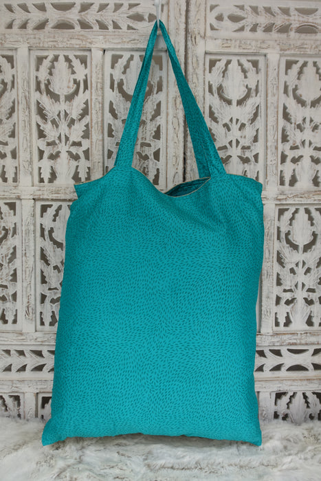 Jade Green Tissue Silk Tote Bag - New - Indian Suit Company