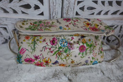 Pavers Floral Print Asymmetrical Bag - Preloved - Indian Suit Company