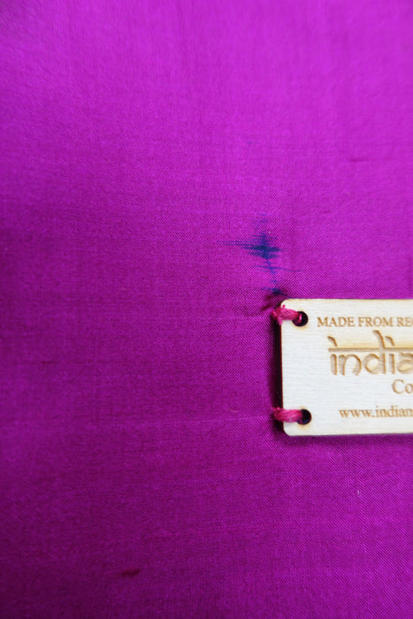 Magenta Vintage Silk Large Tote Bag - Indian Suit Company