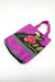 Purple Tissue Silk Floral Print Giftbag - Indian Suit Company