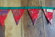 Red & Gold Floral Bunting - 6 Metres - Indian Suit Company